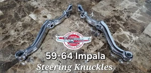1959-1964 Chevy Impala Stock Spindle Steering Arm Knuckle SET - Picture 1 of 5