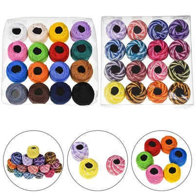 Bold and Bright Embroidery Cotton Thread Pack of 16 for Creative Projects - Image 1 of 4