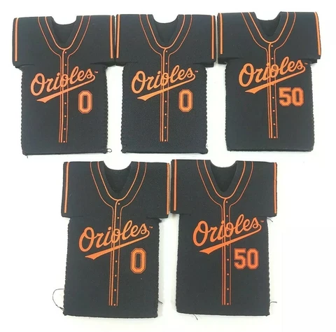 Baltimore Orioles Beer Kolder Coozie/Koozie Cooler Bottle Holder, Lot Of 5 Cover