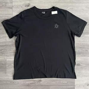 Camiseta OFFLINE by AERIE Novio Grande Mediana Negra Gimnasio Nueva con Etiquetas - Imagen 1 de 6