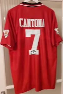 Man United 94/96 Home Shirt # 7 CANTONA Xl But Fits Like A Large BNWTs - Picture 1 of 2