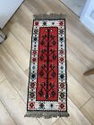 Ancien tapis turc azerbaïdjan joli décor laine
