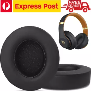 New Replacement Beats Studio 3 Ear Pads Wireless Headphones Cushions Cover BLACK - Picture 1 of 16