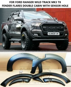 Pour FORD RANGER 2019 T8 WILDTRACK LARGE CORPS FENDER FLARES ARCHES PARK ASSIST - Photo 1/12