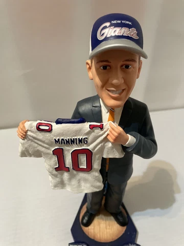 Vintage Eli Manning Draft Day Bobblehead Collectible 37/504 Limited Edition Cover
