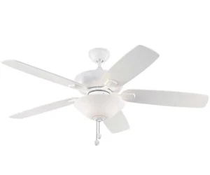 Monte Carlo  5COM52RZWD-V1 Colony Max Plus 52" 5-Blade Ceiling Fan - Matte White - Picture 1 of 1