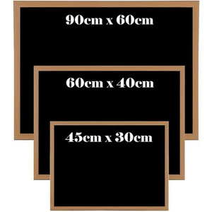 PREMIUM BLACKBOARD MAGNETIC WOODEN FRAMED OFFICE NOTICE MENU CHALK BOARD - Picture 1 of 2