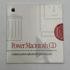 Original Apple Power Macintosh CD Vintage New Sealed - Picture 1 of 2