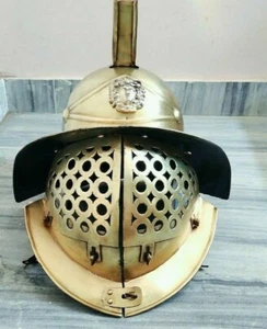 Medieval Gladiator Helmet Armadillo Helmet III Metal Halloween Armor Helmet - Picture 1 of 5
