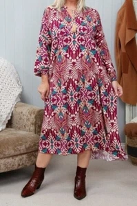 Maxi vestido escalonado Goose Island at Ruby Joe talla única se adapta aprox 10-18 - Imagen 1 de 3