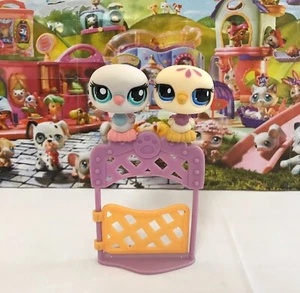 Littlest Pet Shop Dove 1547 1442  Pigeon Blue Eyes & Tan bird + Accessory - Picture 1 of 9