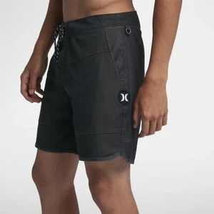 Hurley Men's Beachside Nautical 17" Board Shorts 33 34 36 40 AJ2046 black - Bild 1 von 6