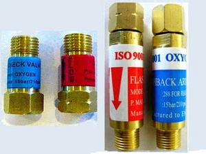 Oxygen/Acetylene or Propane FLASHBACK ARRESTOR & CHECK VALVE Sets Torch Welding - Picture 1 of 1