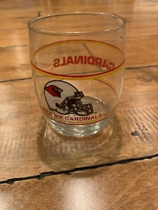PHOENIX CARDINALS FOOTBALL VINTAGE COCKTAIL GLASS - Picture 1 of 2