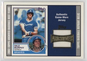 2002 Topps Archives Uniform Relics Dale Murphy #TUR-DM