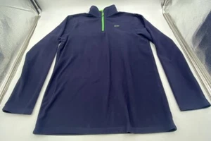C9 By Champion Boys Pullover Sweatshirt 1/4 zip Blue Green Fleece Size See Photo - Picture 1 of 7