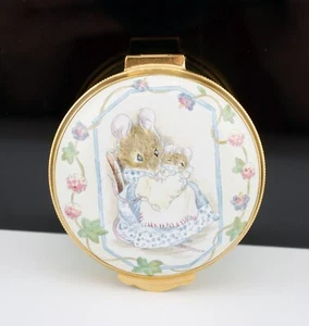 Crummles Royal Doulton Beatrix Potter Hunca Munca & Baby Trinket Box - Picture 1 of 4