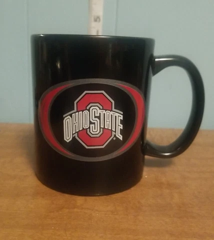 Ohio State Buckeyes Mug Cup Black NCAA Liquid Logic Cover