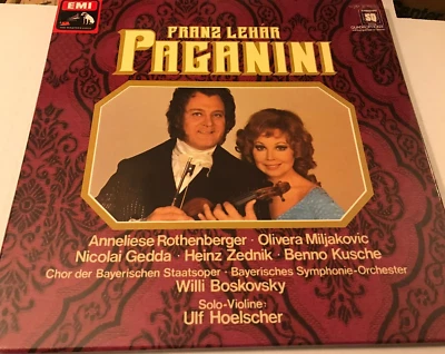 FRANZ LEHAR~Paganini~2 LP Box set ~ German Import ~ Quad ~ NM- - Image 1 of 4