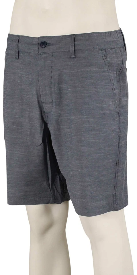 Rvca Men's All Time Coastal Casual Shorts Flat Front Bottoms 19 Inch Blue 31