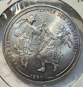 Portugal Silver 1000 Escudos 1997 Uncirculated BU Coin Only 520,000 Minted - Picture 1 of 12