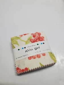 Fig Tree Fabric Aloha Girl Mini 2.5 Inch Floral Moda OOP Sew Quilt CHARM PACK - Picture 1 of 1