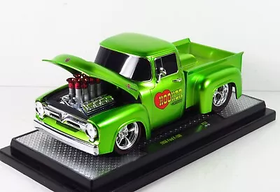 M2 Machines R50 Ground Pounders 1956 Ford 56 F-100 Pickup Truck Hooker 15-18 - Image 1 of 4