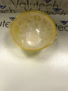 12 x Small plastic Bowls 11cm Picnic Camping Party Occasion reusable Yellow set - Foto 1 di 2