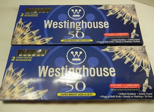 VINTAGE NEW Westinghouse 100 Clear Mini Lights Christmas Wedding SUPER BRIGHT - Picture 1 of 2