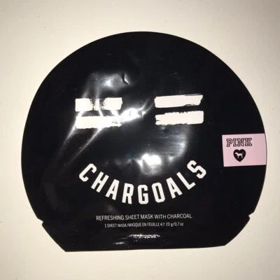 Victoria's Secret Pink Chargoals Refreshing Sheet Mask With Charcoal Brand New - Image 1 of 2