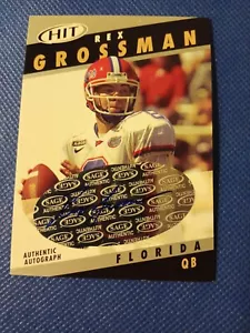 2003 REX GROSSMAN SAGE HIT ROOKIE CARD AUTOGRAFATA RC AUTO #A8 FLORIDA BEARS - Foto 1 di 2