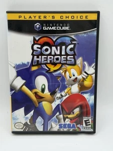 Sonic Heroes (Nintendo GameCube, 2004) Completo con Manual a e Insertos - Imagen 1 de 3