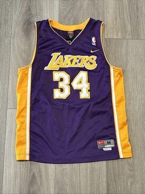 Vintage Shaquille O'Neal #34 Los Angeles Lakers Basketball Jersey Boys Medium +2 - Image 1 of 4