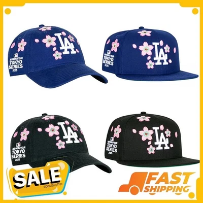 Takashi Murakami x MLB World Tour 2025 Dodgers Blue/Black Hat for Fans