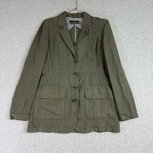 Peruvian Connection Leinen Blazer Damen 2 grüne Knopfleiste - Bild 1 von 8