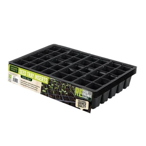 Growers Choice 10 Pack Seed Tray Inserts 40 cell 35cm Black Plastic - Picture 1 of 2