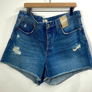 Madewell Relaxed Denim shorts mid rise button fly size 16 W. NWT. - Picture 1 of 10