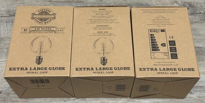 Culinary Concepts Vintage Light Bulb 40w E27 x 3 - Image 1 of 2