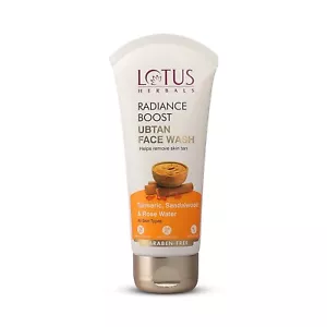 Lotus Herbals Radiance Boost Ubtan Face Wash Glowing Skin 100Gm FS - Picture 1 of 3