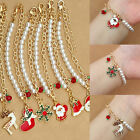 Snowflake Reindeer Fashion Charms Bracelets Christmas Holiday Women Party Gift 