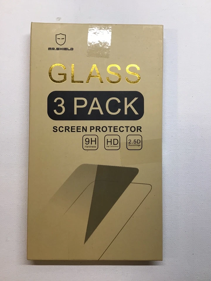 Paquete de 3 protectores de pantalla de vidrio templado | Mr. Shield 9H dureza HD | Nokia X10 Foto 1 de 4