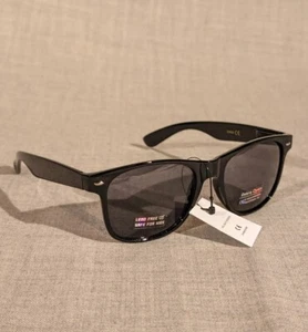 Retro Optics Classic Casual Black Flex Fit Sunglasses UV 400 - Picture 1 of 9