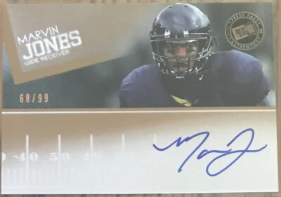 2012 Press Pass Autographs Bronze Marvin Jones #PPS-MJ California #’d 68/99 - Image 1 of 2