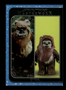 2021 Topps Star Wars Masterwork #OTB16 Ewok Out of the Box Rainbow Foil /299 - Picture 1 of 2