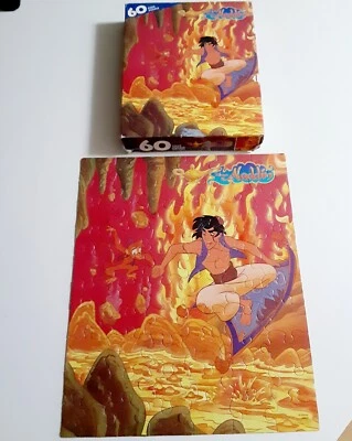 Rompecabezas de 60 piezas vintage Walt Disney Aladdin alfombra paseo completo años 90 retro  Foto 1 de 4