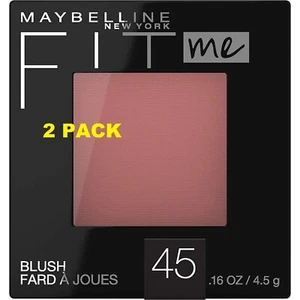 2 PACK Maybelline New York Fit Me Blush Plum 0.16 fl. oz. - Picture 1 of 1