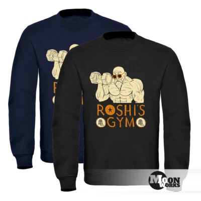 Sweat-shirt homme Roshis Gym Dragonball Bodybuilding Training Moonworks® - Photo 1/2