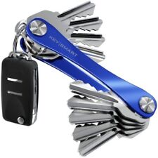 KeySmart - Portachiavi e organizzatore di chiavi compatto (max. 14 chiavi, Blu)