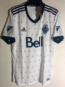 ADIDAS AUTHENTIC MLS VANCOUVER WHITECAPS TEAM JERSEY WHITE SIZE L - Picture 1 of 2