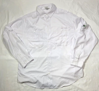 Camisa Outdoor By Hilton Para Hombres Grande Blanca Pesca Abotonada Ligera Terrasym Foto 1 de 4